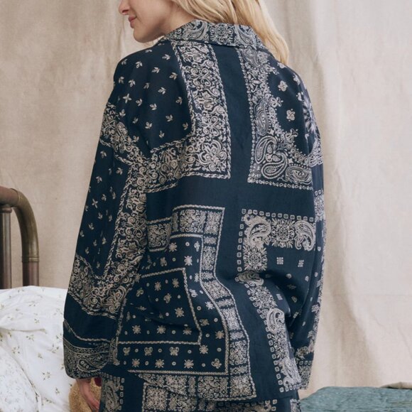 The Great - Pajama Shirt - Bandana Patchwork - Picture 2 of 3